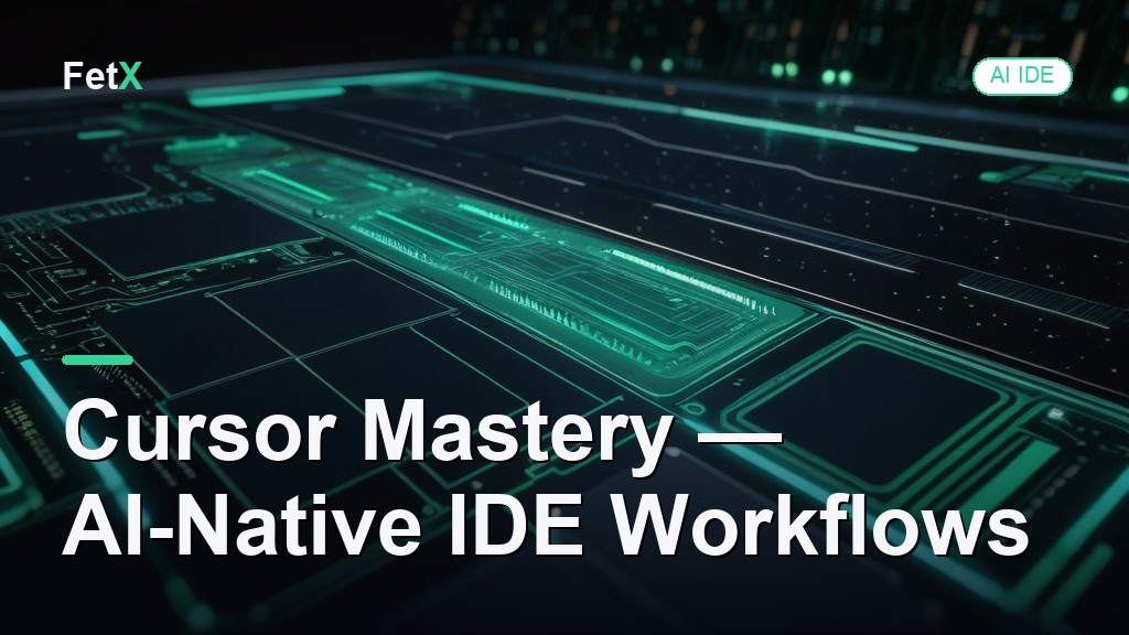 Cursor Mastery — AI-Native IDE Workflows